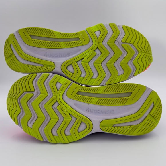 Women's Size 7 Saucony Guide 14 Running Shoes ViZiPRO - Coral Fade to Black - Picture 11 of 11